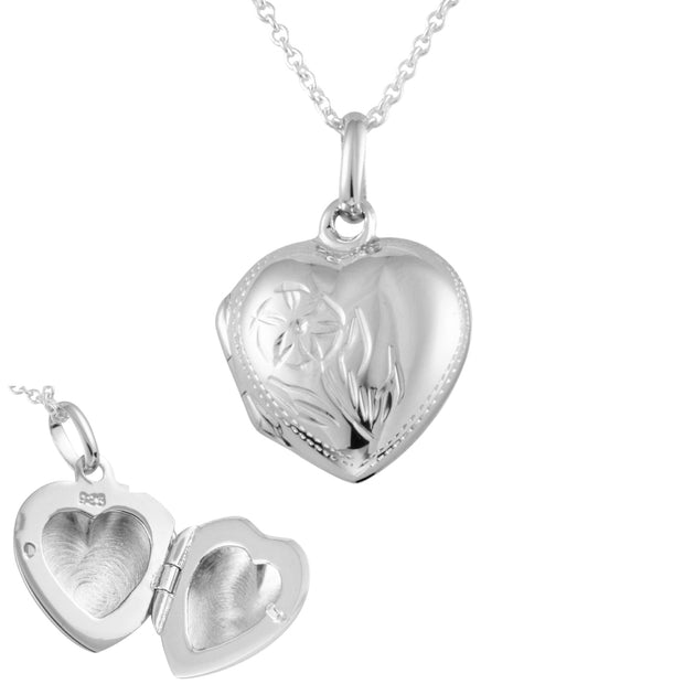 Pretty 925 Silver Opening Heart Locket
