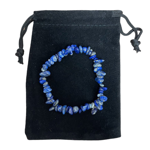 Beautiful Lapis Lazuli Chip Bracelet