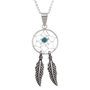 Large Traditional Dreamcatcher Necklace