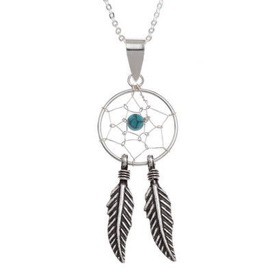 Large Traditional Dreamcatcher Necklace