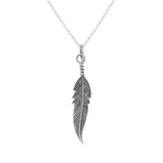 Large Pretty Feather Necklace