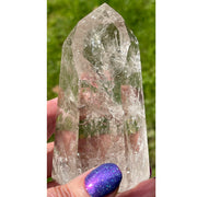 AAA Grade Large Clear Quartz Generator with a Smokey tinge - 4 inches high