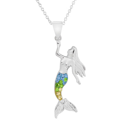 Beautiful Crystal Mermaid Pendant