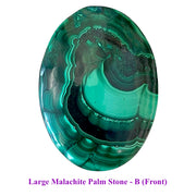 Large Malachite Palm Stones