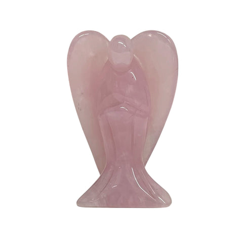 Beautiful Large Rose Quartz Angel