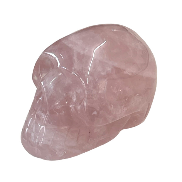 Large Rose Quartz Crystal Skull 3 1/2"