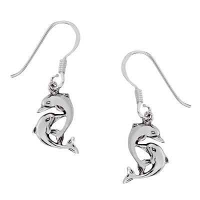 Lovely Double Dolphin Earrings