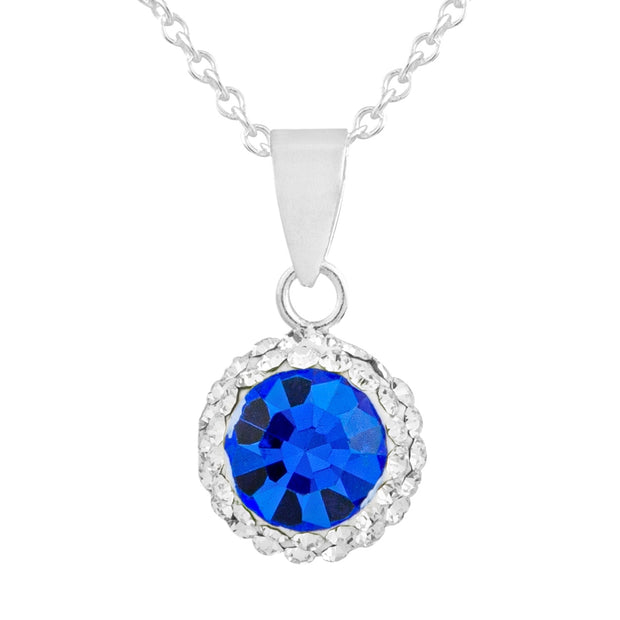 Lovely Sapphire Crystal Pendant