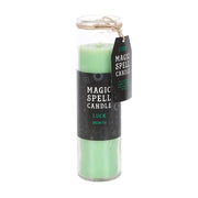 Large Luck Spell Candle Tube - Green Tea