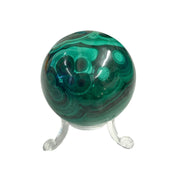 Large Malachite Crystal Ball - Triple A Grade Crystal for Balance & Clearing Negativity