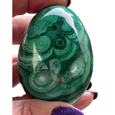 Malachite Crystal Egg - 2 1/2"