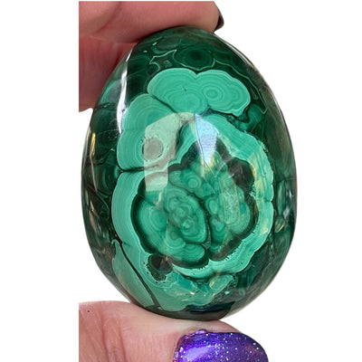 Malachite Crystal Egg - 2 1/4"