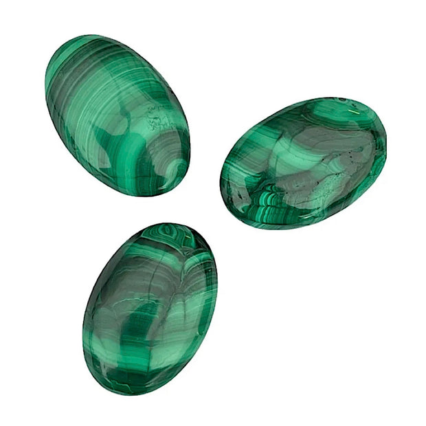 Large Malachite Palm Stones