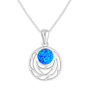 Pretty Opal Stylized Pendant