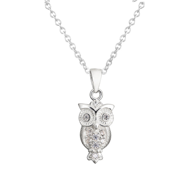 Stunning Crystal Owl Pendant