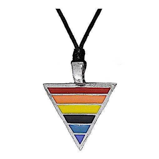 LGBTQ Rainbow Pewter Necklace