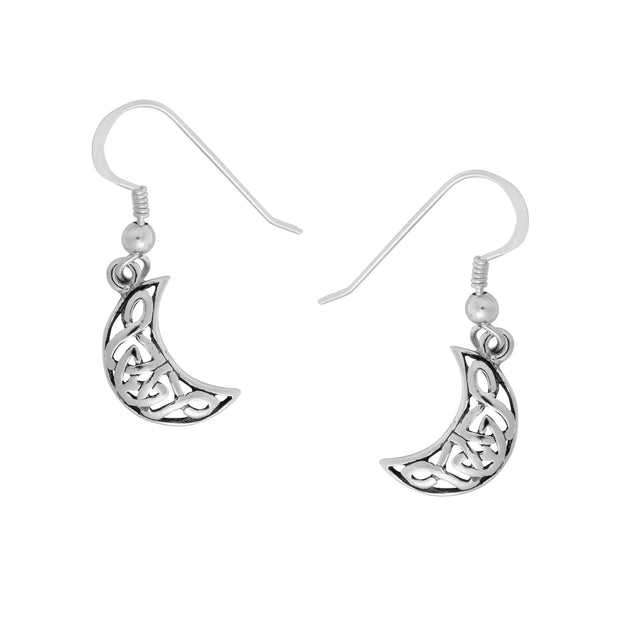 Pretty Celtic Moon Earrings