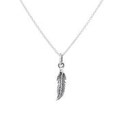 Pretty Dainty Feather Necklace