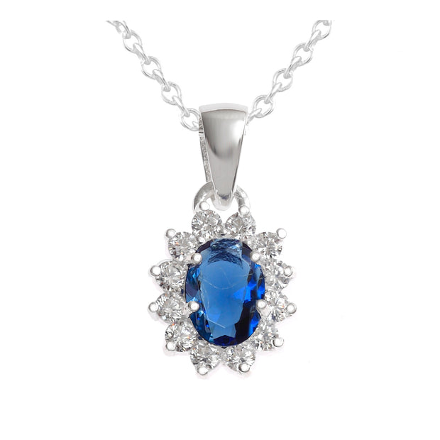 Pretty Sapphire Crystal Pendant