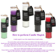 Large Protection Spell Candle Tube - Black Opium