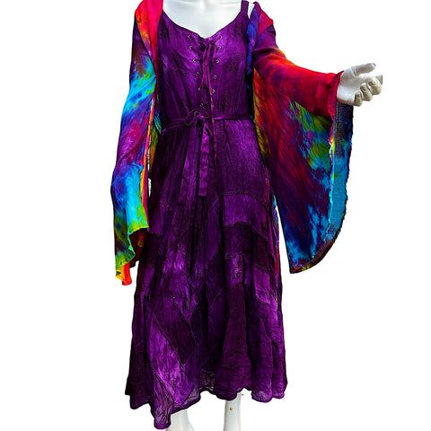 Purple Tye Dye Dress