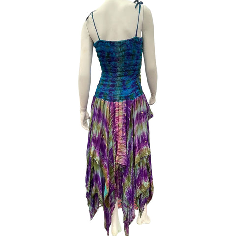 Pretty Purple Green & Blue Pixie Dress