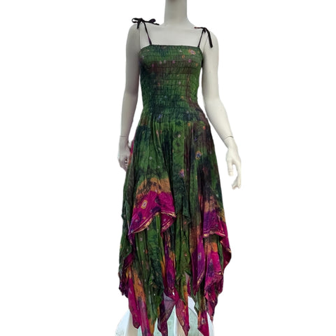 Pretty Purple Pink & Green Pixie Dress