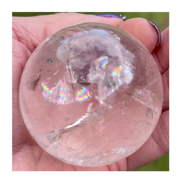 Absolutely Stunning Clear Quartz Crystal Ball