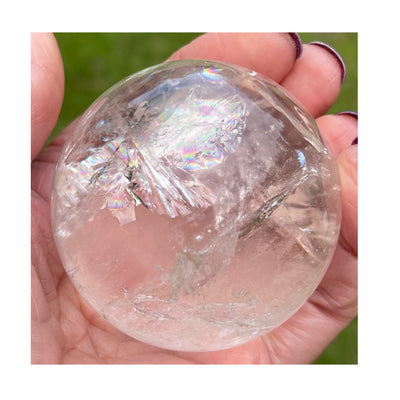 Absolutely Stunning Clear Quartz Crystal Ball