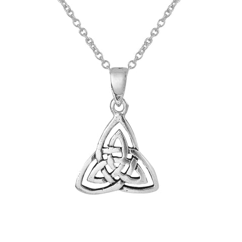 Pretty Goddess Triple Triquetra Necklace