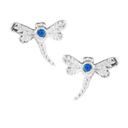 Sapphire Crystal Dragonfly Studs