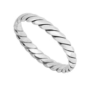 Beautiful Interwoven Silver  Ring
