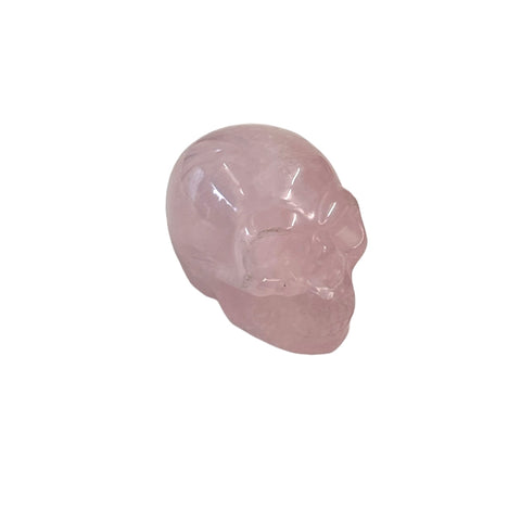 Rose Quartz Crystal Skull 2"