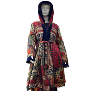 Royal Blue & Purple Velvet & Cashmilon Pixie / Fairy Pagan Reversable Katwise Inspired Coat