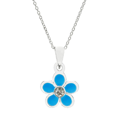 Dainty Turquoise Flower Necklace