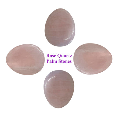 Rose Quartz Worry Stones - Reduces Stress Anxiety