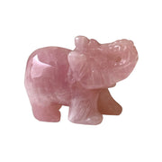 Rose Quartz Crystal Elephant