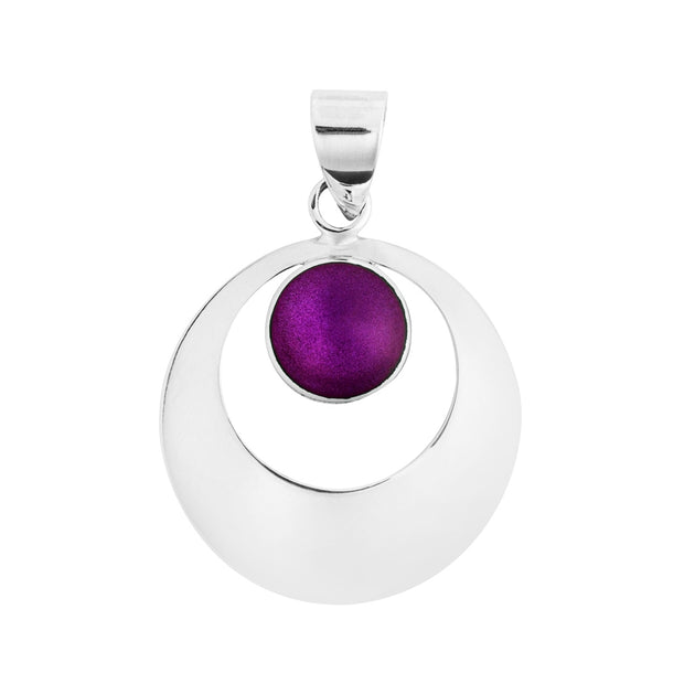 Stunning Purple Round Pendant