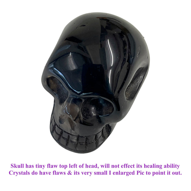 Natural Smokey Quartz Crystal Skull