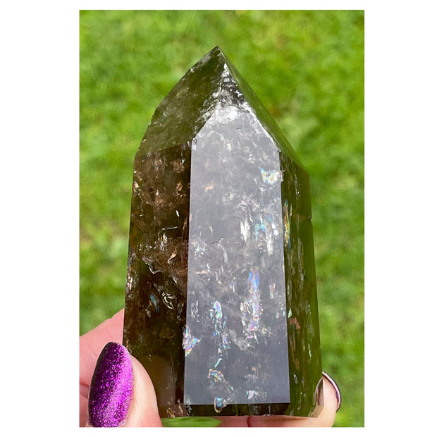 Smoky Quartz Large Generator  Point - approx 3 1/2 inches high