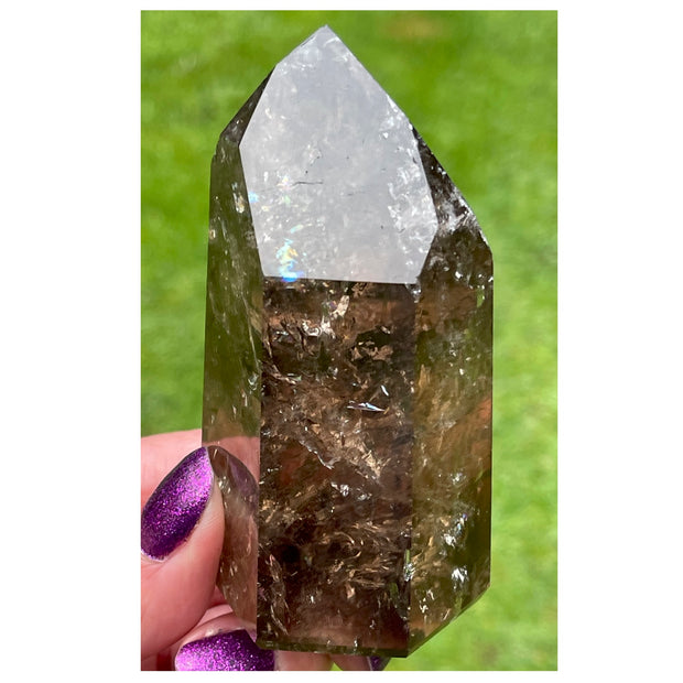 Smoky Quartz Large Generator  Point - approx 3 1/2 inches high