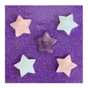 Dainty Assorted Crystal Stars- Amethyst, Opalite & Rose Quartz