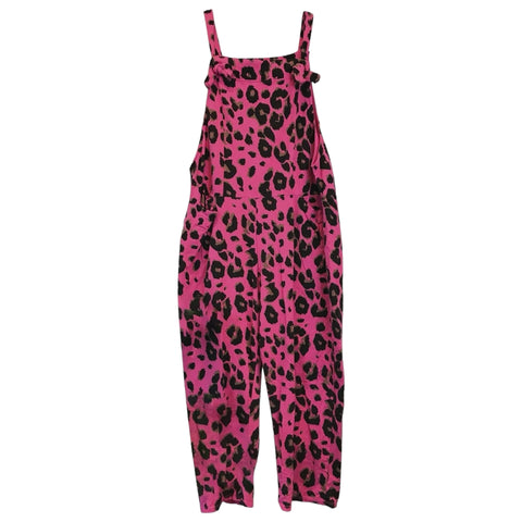 Hot Pink Camouflage Leopard Print Dungarees