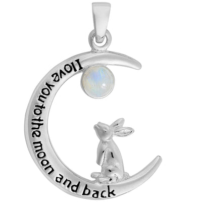 Love You to Moon Pendant