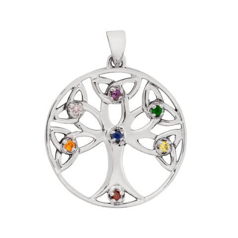 Beautiful Chakra Tree of Life Pendant