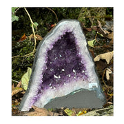 Beautiful Uruguayan Amethyst Cathedral / Church Geode - 9" High