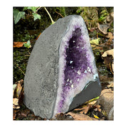 Beautiful Uruguayan Amethyst Cathedral / Church Geode - 9" High