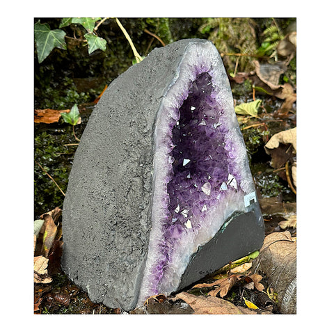 Beautiful Uruguayan Amethyst Cathedral / Church Geode - 9" High