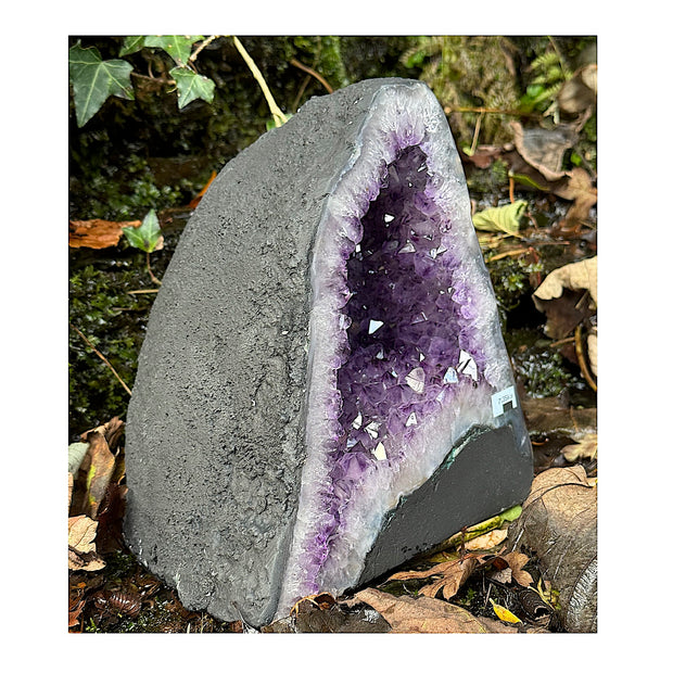 Beautiful Uruguayan Amethyst Cathedral / Church Geode - 9" High