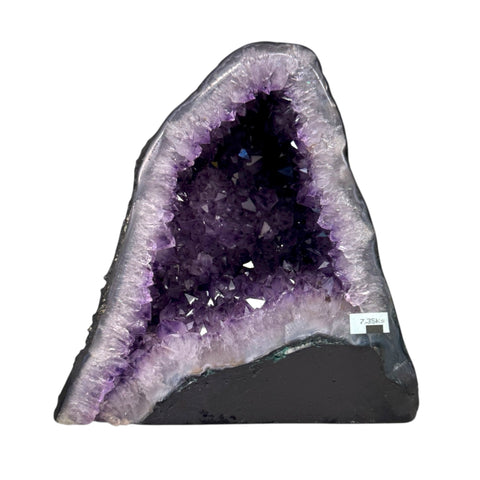 Beautiful Uruguayan Amethyst Cathedral / Church Geode - 9" High